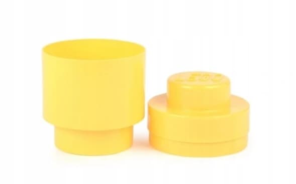 LEGO STORAGE BOX FOR BRICKS, 1 YELLOW ROUND, 40301732