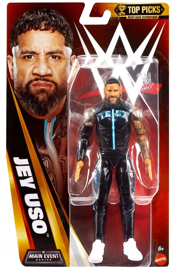 MATTEL WWE Main Event Top Picks Jey Uso Figure