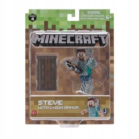 Minecraft Stave figurine in chainmail armour