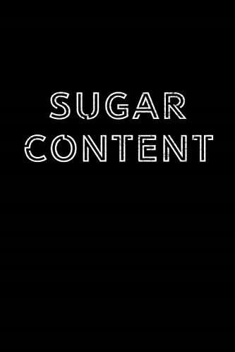 Sugar Content: 120-page blank lined notebook