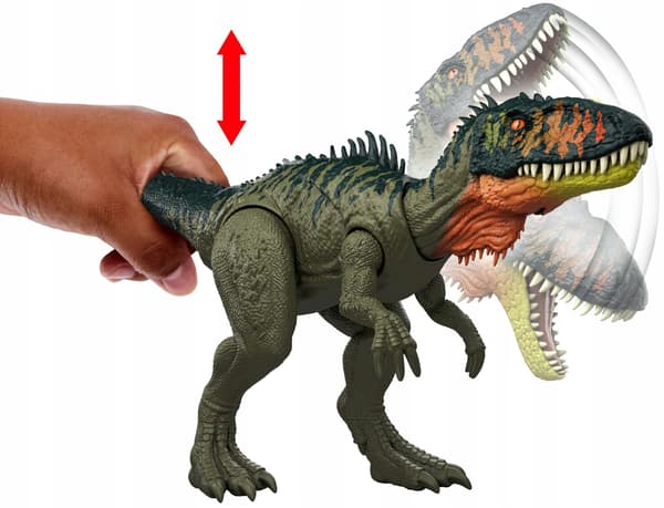 MATTEL Jurassic World Gigantic Thrashers Tyrannotitian Figure