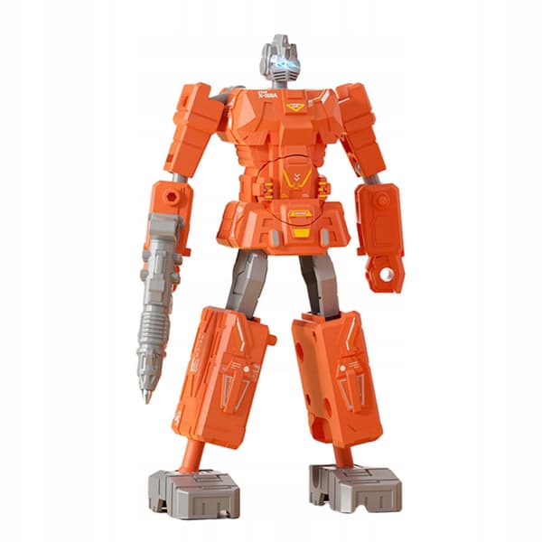 Deformation Robot-shaped pen Desk decoration Unique writing pen Orange