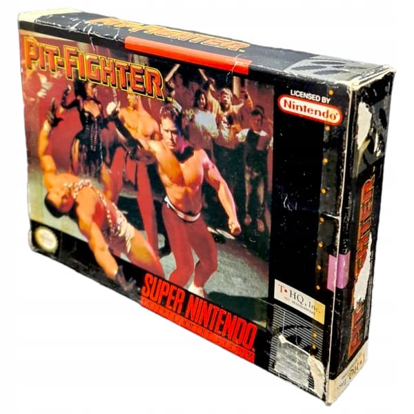Pit-Fighter Super Nintendo SNES Pit Fighter fighting game complete box set