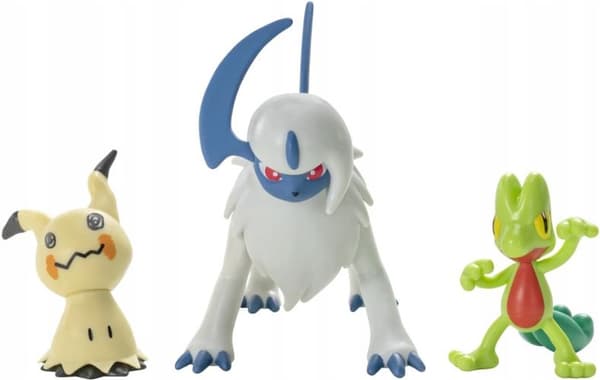 POKÉMON FIGURES 3-PACK: TREECKO + MIMIKYU + ABSOL