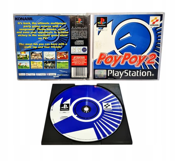 Poy Poy2 for PlayStation (PSX) – boxed version, DISC + DB