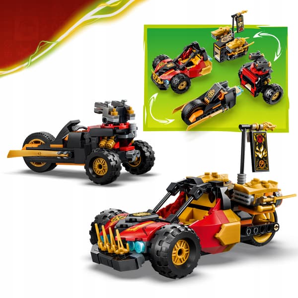 LEGO NINJAGO Kai and Cole’s Multi-Function Vehicles 71864