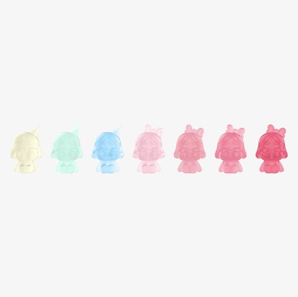 Original Pop Mart POP BEAN CRYBABY MINI FIGURE popmart Gradient set