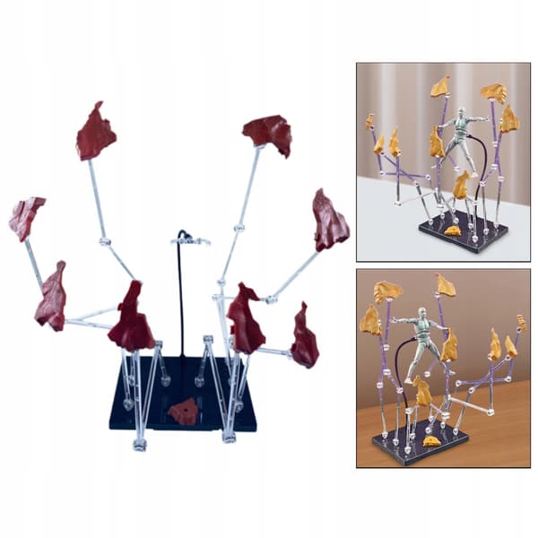 Action figure stand, display stand, lightweight, creative holder – Red doll model