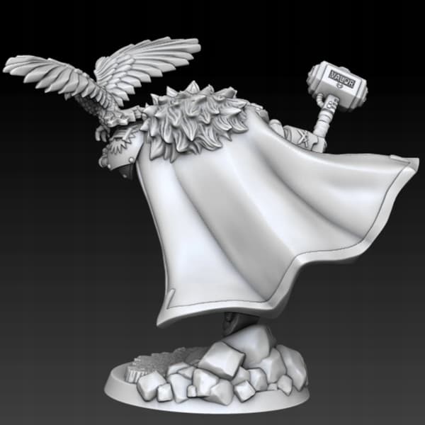 Inquisitor Cortez in heavy armour – a proxy model for D&D and GURPS