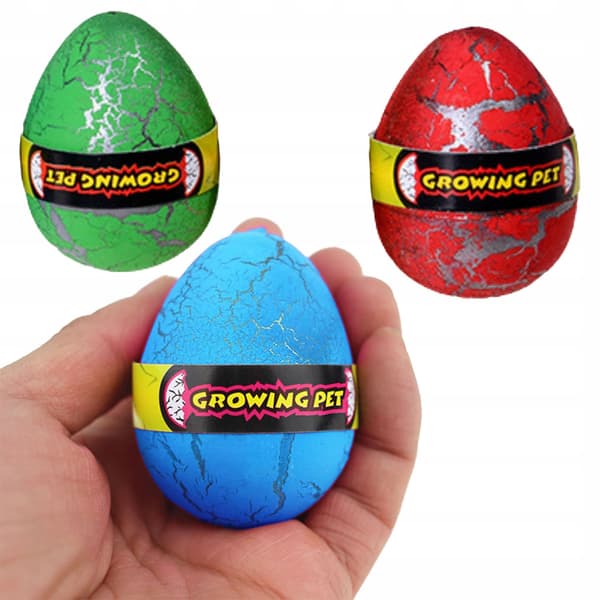 6x MAGICAL LARGE EGG – HATCHING DINOSAUR SURPRISE THAT GROWS IN WATER