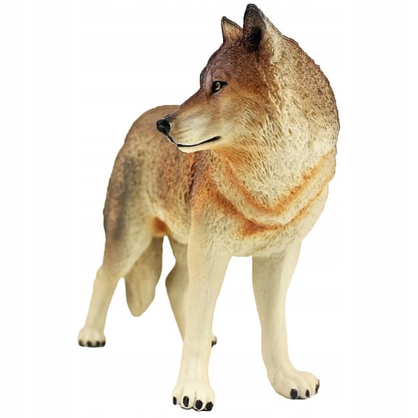 PLASTIC WOLF DECORATION WITH PRECISE WORKMANSHIP