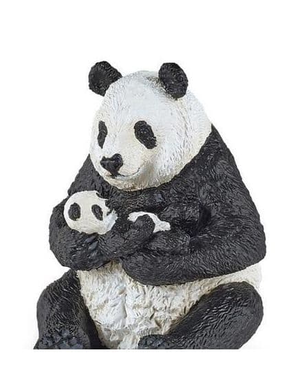 SEATED PANDA WITH HER CUBS [FIGURINE]