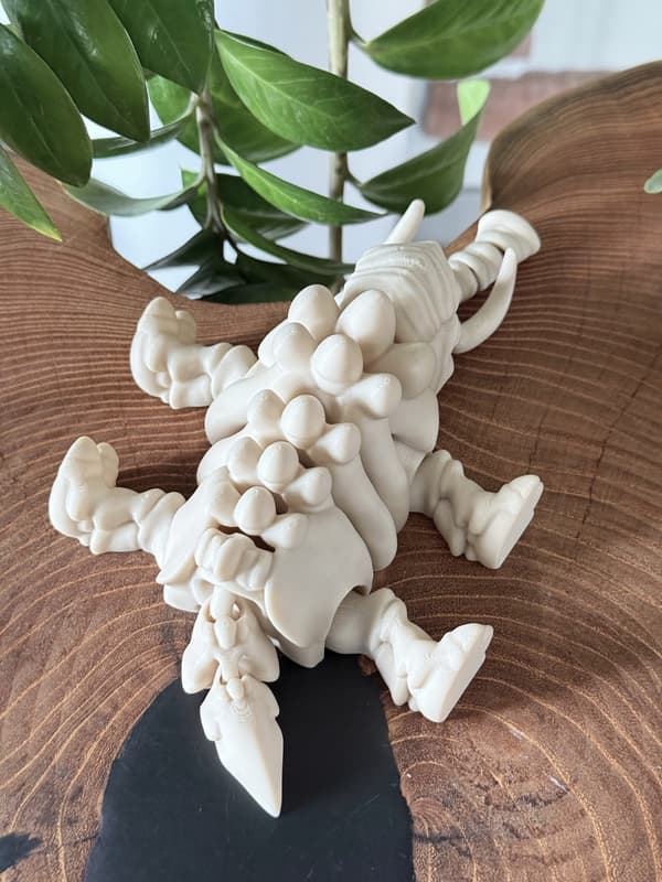 Mammoth – an Ice Age skeleton | articulated 3D figurine with a movable trunk