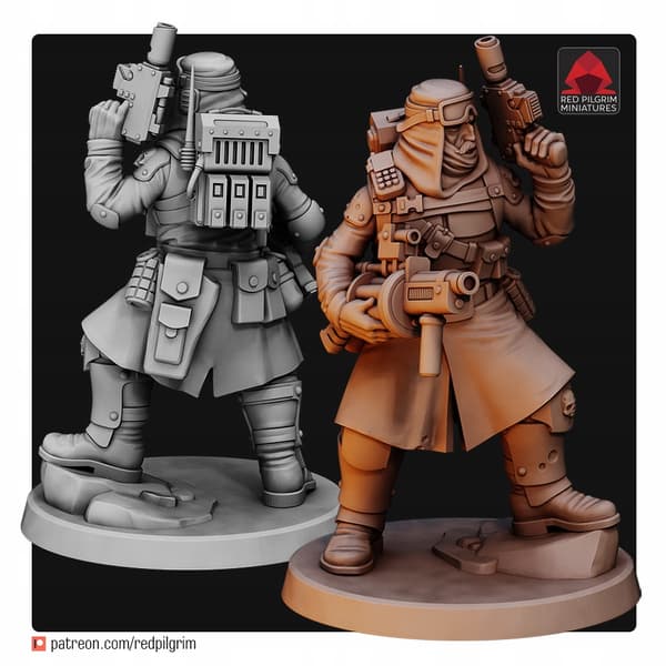 Desert Hawks-rekrutter x5 Red Pilgrim Miniatures 28
