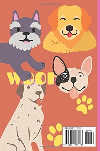 Notebook: Cute Dogs Composition Notebook, 6" x 9", 120 pages, lined notebook