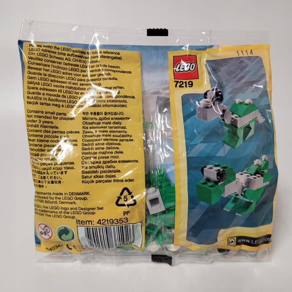 Lego Creator Dinosaur 7219 polybag, MISB, 2004