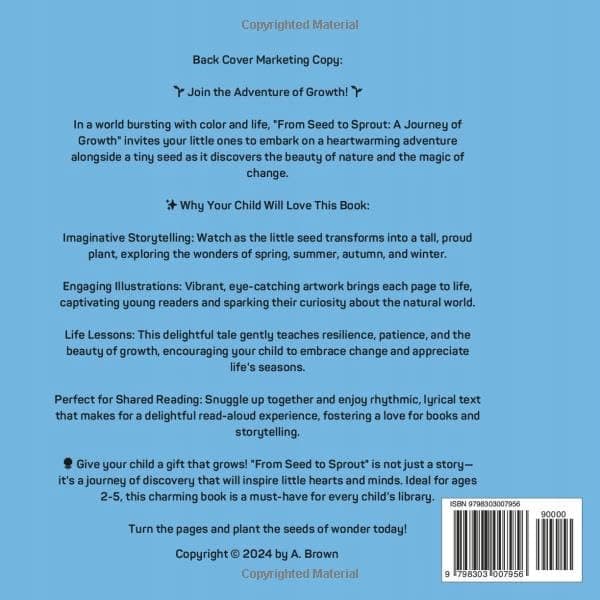 Brown, A. *The Tiny Seed’s Big Journey*