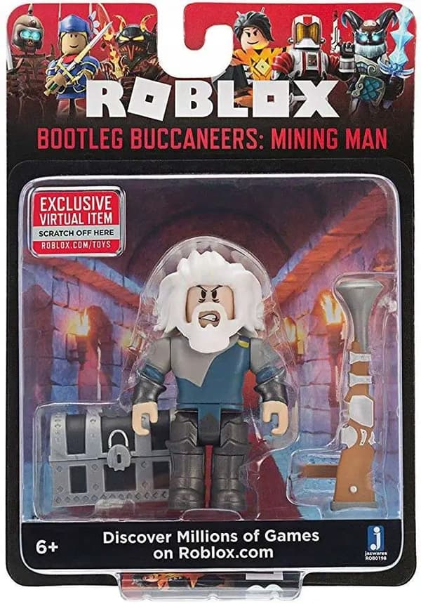 ROBLOX MINING MAN figurine – miner – ORIGINAL GAME CODE