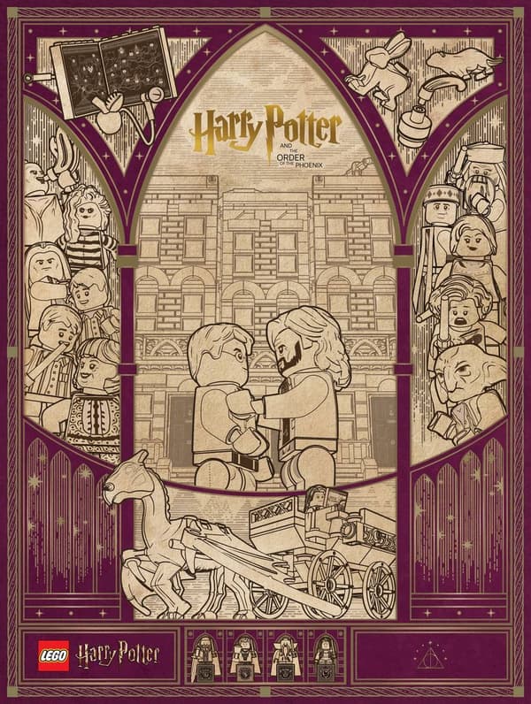 4 LEGO Insiders VIP Harry Potter posters, second edition, Sets 5–8. 5009593