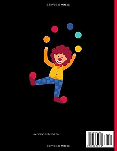 NOTEBOOK - WIDE-LINED - CLOWN THEME