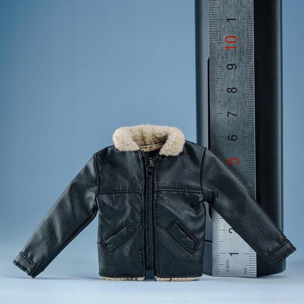 1/12 scale jacket Action figures Coat Handmade educational toy Black doll