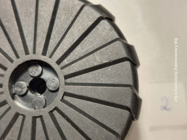 LEGO 2573 black wheel for 6989