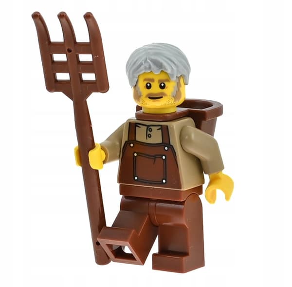 LEGO Castle Peasant Farmer 910001 adp015 pitchfork