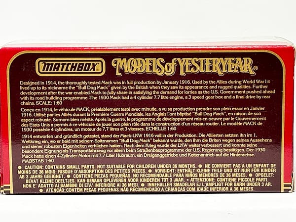 MATCHBOX-MOY No. Y23 1930 MACK AC (B)