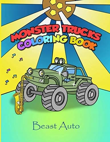 Monster Trucks Colouring Book: Presented by Beast Auto