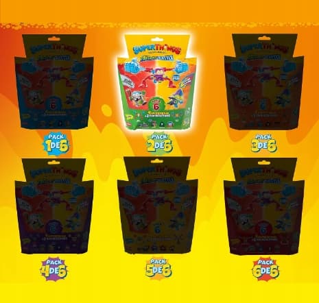 SUPERTHINGS Mutant Battle Series – Pack of 6, includes 4 SuperThings (1 sil