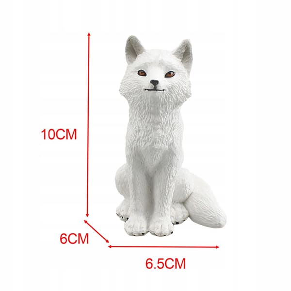 Simulation Animals Figure Simulation Wild Animal Statue Arctic Fox