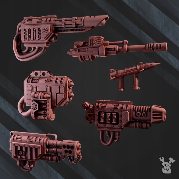Pansrede Stompermech-våpen x6 DakkaDakkaStore