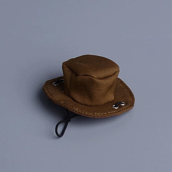 1/12 Mini cowboy hat – Model Doll Toy Props – Mini Western Hat – Mini Hat – Brown