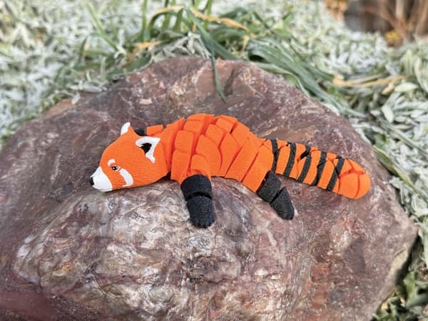Red Panda 3D – segmented, movable, flexible figurine, toy
