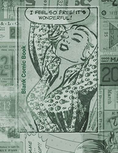Blank Comic Book: Blank Comic Book: 8.5 x 11, 120 pages, comic panels, For dr