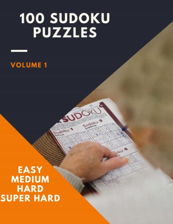 100 Sudoku puzzles, vol. 1 – 100 puzzles: easy – medium – hard – very hard