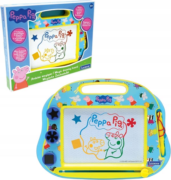 PEPPA PIG MAGIC BOARD WITH A STYLUS AND STAMPS FOR CREATING DRAWINGS