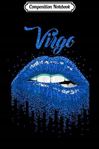 Composition Notebook: Virgo Zodiac Birthday Red Lips for Black Women’s Journal