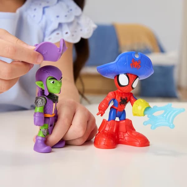 SPIDEY WATER-WEBS BUBBLE PIRATE SHIP (G0666) (FIGURINE)