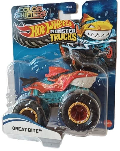 Hot Wheels Monster GREAT BITE SHARK colour-changing car