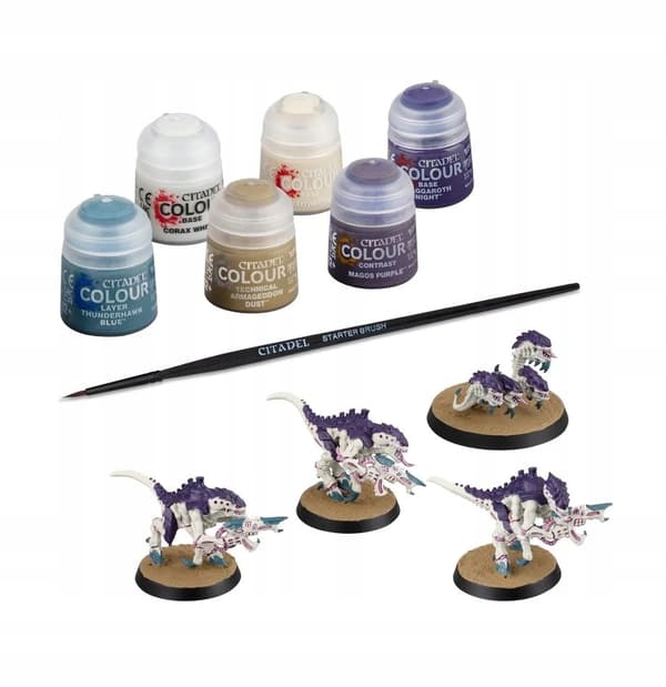 Tyranider: Termagans og Ripper Swarm + malingssett