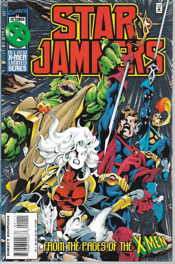 Marvel Starjammers Comic 1–4/1995, featuring the X-Men, FOIL