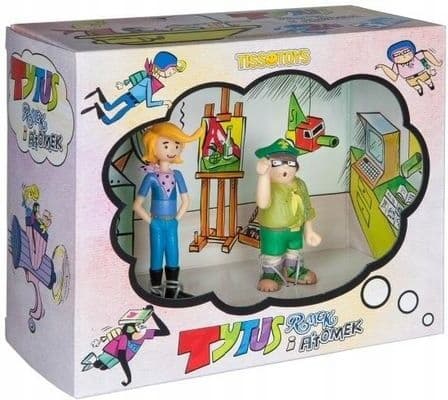 Romek and Atomek figurine set