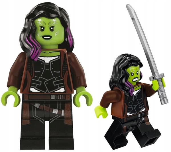Lego figure @@@ GAMORA + WEAPON @@@ from set 76107