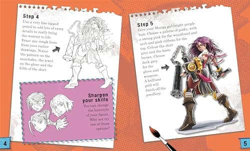 Igloo Books Ltd Manga (With a step-by-step guide and artist’s tools)