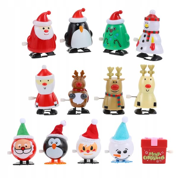 SCREW-ON CHRISTMAS TREE DECORATIONS, SET OF 13