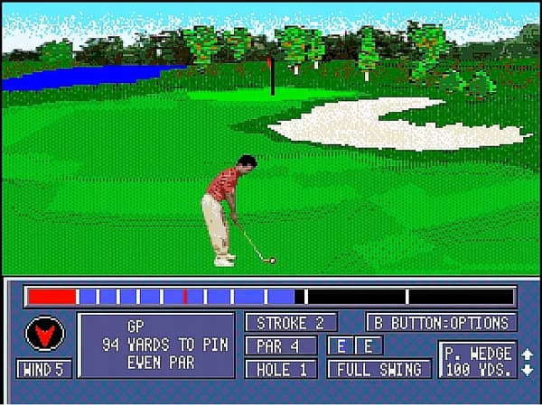 Jack Nicklaus Power Challenge Golf – a game for the Sega Mega Drive.