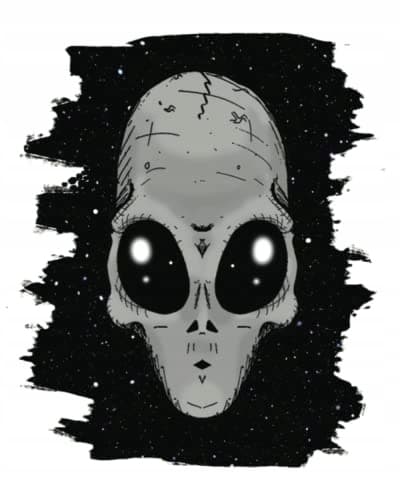 Alien Lined Notebook