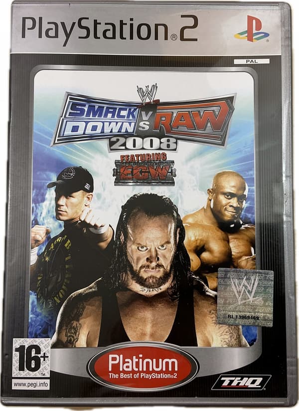 WWE SMACKDOWN VS RAW 2008 – in perfect condition – complete PS2 set