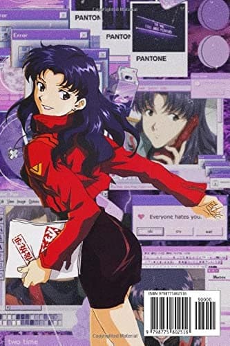 Misato Katsuragi Notebook: Lined Pages Notebook, Small Size, 6x9 inches / 1